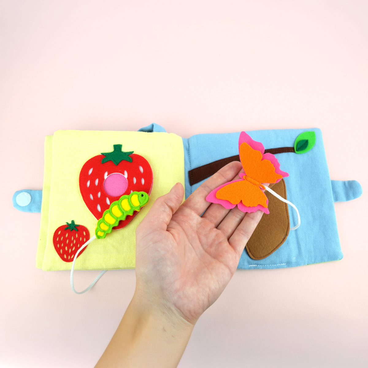 Kleine Krabbelraupe – Buggybuch mit Metamorphose-Geschichte für Babys ab 6 Monaten