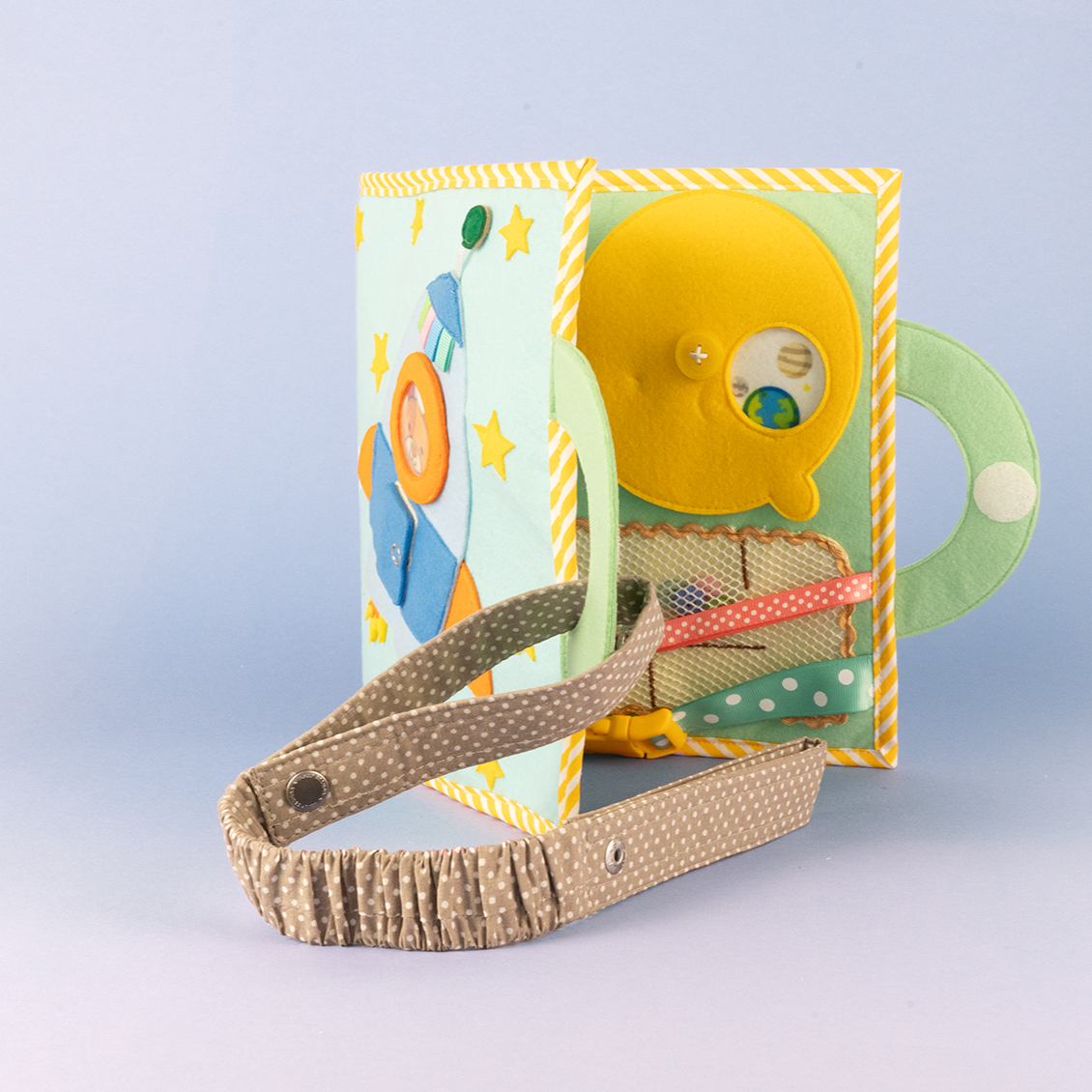 bande : pour les mini Quiet Books (Gris)